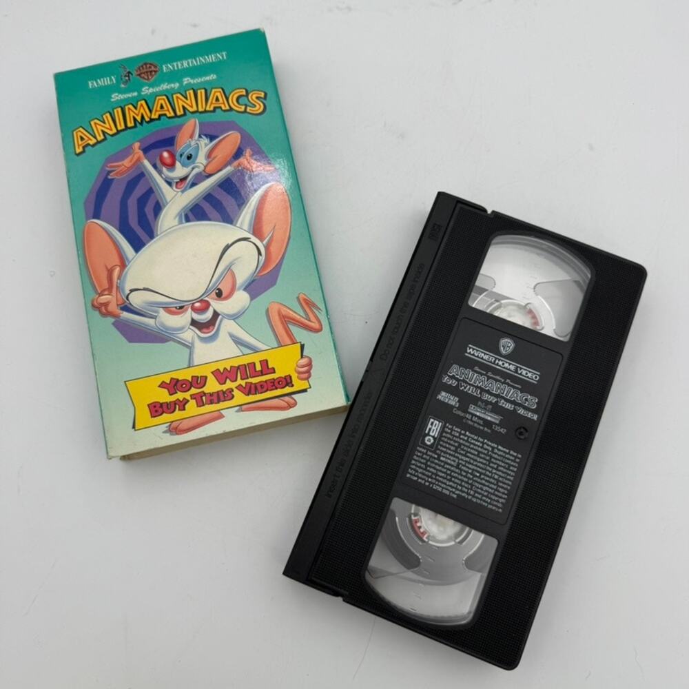 Warner Bros Animaniacs Pinky & the Brain VHS You Will Buy This Video